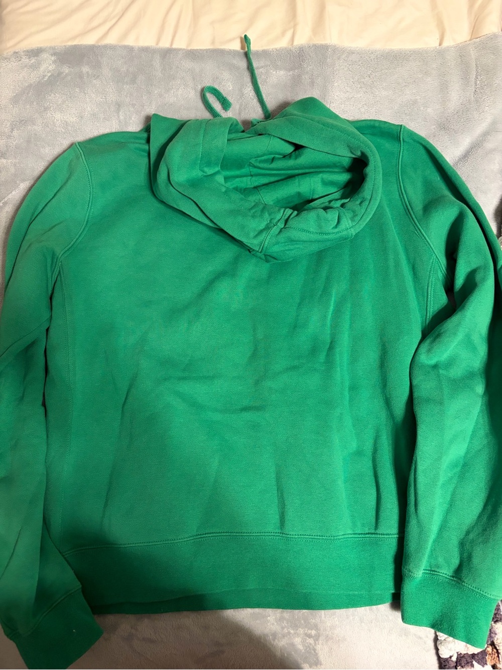 Nike Green Crewneck Hoodie with White Swoosh - Picture 3 of 3